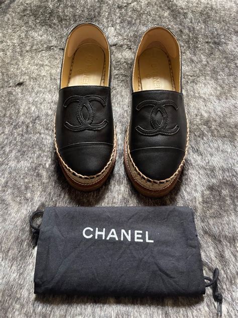 chanel espadrilles sole|authentic Chanel espadrilles.